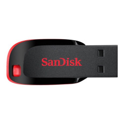 SanDisk Cruzer Blade - Chiavetta USB - 64 GB - USB 2.0 - nero, rosso