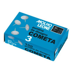 Molho Leone Cometa No. 3 - Puntine da disegno - rotonde - metallo - pacco da 100