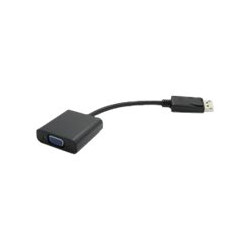 Nilox - Adattatore DisplayPort - DisplayPort (M) a 15 pin D-Sub (DB-15) (F) - nero