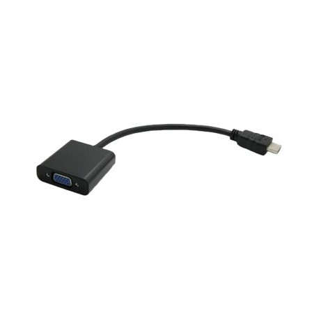 Nilox - Adattatore video - HD-15 (VGA) femmina a HDMI maschio - nero