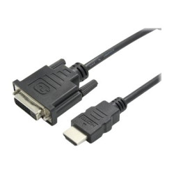 Nilox - Cavo adattatore - HDMI maschio a DVI-D femmina - 15 cm - nero