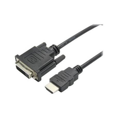 Nilox - Cavo adattatore - HDMI maschio a DVI-D femmina - 15 cm - nero