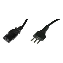 Nilox - Cavo di alimentazione - power IEC 60320 C13 a CEI 23-16/VII (M) - 1.8 m - nero - Italia