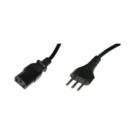 Nilox - Cavo di alimentazione - power IEC 60320 C13 a CEI 23-16/VII (M) - 1.8 m - nero - Italia