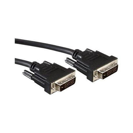 Nilox - Cavo DVI - legame doppio - DVI-D (M) a DVI-D (M) - 2 m - nero