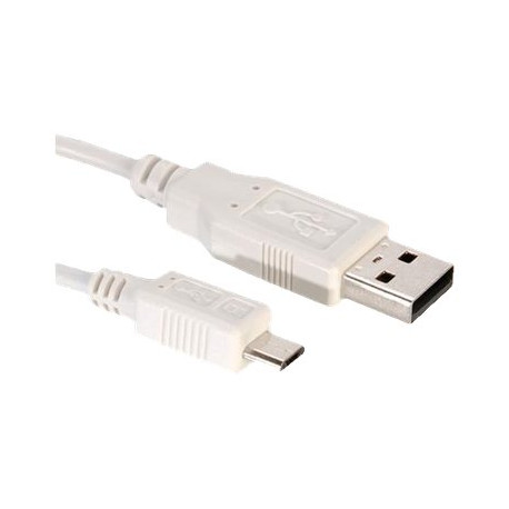 Nilox - Cavo USB - Micro-USB Tipo B (M) a USB (M) - USB 2.0 - 1.8 m - bianco