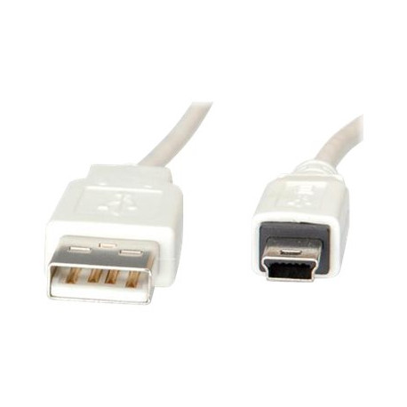 Nilox - Cavo USB - mini-USB Type B (M) a USB (M) - USB 2.0 - 1.8 m - bianco