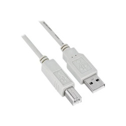 Nilox - Cavo USB - USB Tipo B (M) a USB (M) - 1.8 m - bianco