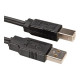 Nilox - Cavo USB - USB Tipo B (M) a USB (M) - USB 2.0 - 1.8 m - nero