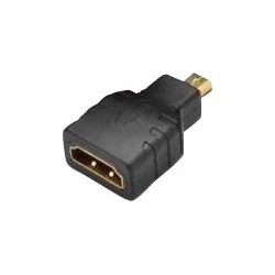 Nilox - Scheda HDMI - HDMI femmina a 19 pin micro HDMI Type D maschio - nero - supporto 4K