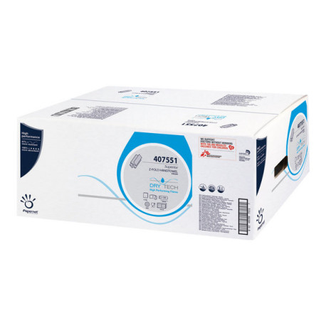 Papernet Superior - Asciugamani - pura cellulosa - 130 fogli - piega a Z - bianco - per P/N: 406720