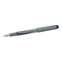 Pilot V Pen - Penna stilografica - nero - 0.4 mm - medio