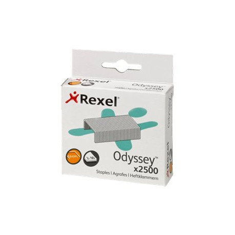 Rexel Odyssey - Punti metallici - acciaio - argento - pacco da 2500 - per Odyssey