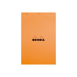 RHODIA CLASSIC SMALL OFFICE A4 - Blocchetto - graffettato - 210 x 318 mm - 40 fogli / 80 pagine - quadretti - arancione