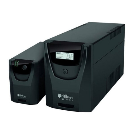 Riello UPS Net Power NPW 1000 - UPS - 220/230/240 V c.a. V - 600 Watt - 1000 VA - RS-232, USB - connettori di uscita 4 - nero