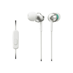 Sony MDR-EX110AP - Auricolari con microfono - in-ear - cablato - jack 3,5 mm - bianco