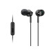 Sony MDR-EX110AP - Auricolari con microfono - in-ear - cablato - jack 3,5 mm - nero