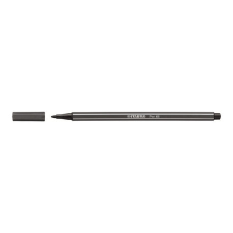 STABILO Pen 68 - Penna punta in fibra - grigio freddo scuro - inchiostro base acqua - 1 mm - medio