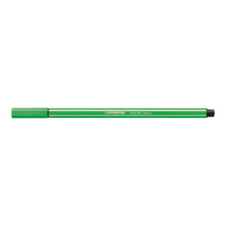 STABILO Pen 68 - Penna punta in fibra - verde fluorescente - inchiostro base acqua - 1 mm - medio