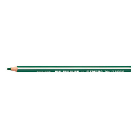 STABILO Trio thick - Pastello colorato - verde - 4.2 mm - pacco da 12