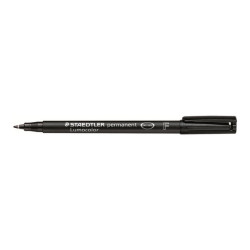 STAEDTLER Lumocolor 318 - Marcatore - permanente - nero - 0.6 mm - fine