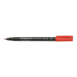 STAEDTLER Lumocolor 318 - Marcatore - permanente - rosso - 0.6 mm - fine