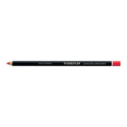 STAEDTLER Lumocolor glasochrom - Pastello colorato - permanente - rosso