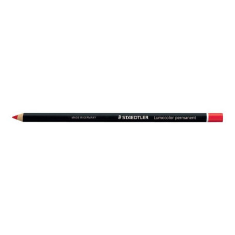 STAEDTLER Lumocolor glasochrom - Pastello colorato - permanente - rosso