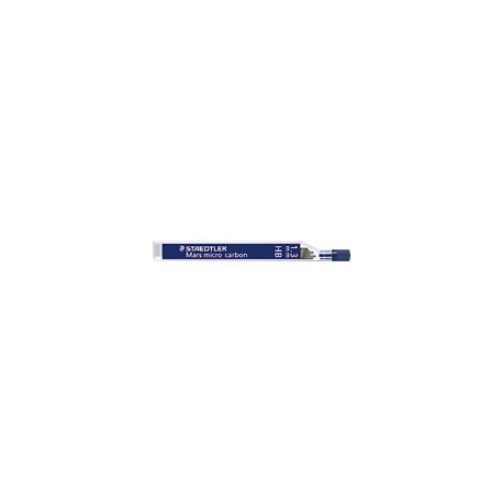 STAEDTLER Mars micro carbon - Mina per matita - HB - nero jet - 1.3 mm (pacchetto di 6) - per graphite 760, 762, 764, 779