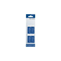 STAEDTLER Mars plastic - Gomma - 6.5 x 2.3 x 1.3 cm - bianco - vinile (pacchetto di 4)