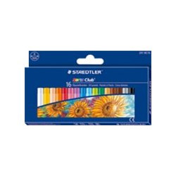 STAEDTLER Noris Club 241 - Pastello - pastello a olio - colori assortiti - 8 mm (pacchetto di 16)