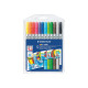 STAEDTLER Noris Club 320 - Penna a doppia punta in fibra - colori assortiti - inchiostro base acqua - 3 mm / 1 mm - fine / fine