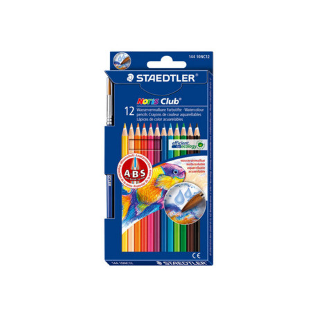 STAEDTLER Noris Club aquarell - Matita acquerellabile - colori assortiti (pacchetto di 12)