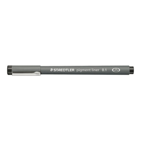 STAEDTLER pigment liner - Penna a punta sottile - nero - inchiostro pigmentato - 0.1 mm