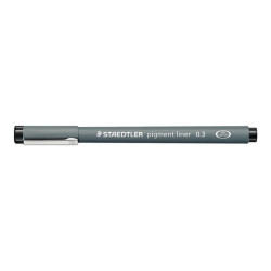 STAEDTLER pigment liner - Penna a punta sottile - nero - inchiostro pigmentato - 0.3 mm