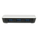 StarTech.com Adattatore di rete NIC USB 3.0 a Ethernet Gigabit con 3 porte hub - Bianco - Hub - 3 x SuperSpeed USB 3.0 + 1 x 10