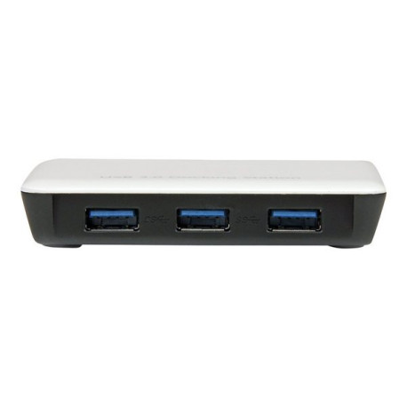 StarTech.com Adattatore di rete NIC USB 3.0 a Ethernet Gigabit con 3 porte hub - Bianco - Hub - 3 x SuperSpeed USB 3.0 + 1 x 10