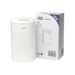 Tork Elevation Mini Bin - Bidone rifiuti - coperchio ribaltabile - 5 L - plastica - bianco