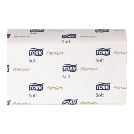 Tork Premium Soft H2 - Asciugamani di carta - 345 g - 110 fogli - in quattro - bianco - per P/N: 451000, 471026, 552000, 552008