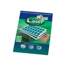 Tico Copy Laser Premium - Carta - adesivo permanente - bianco opco - A6 (105 x 148 mm) 400 etichette (100 foglio(i) x 4) etiche