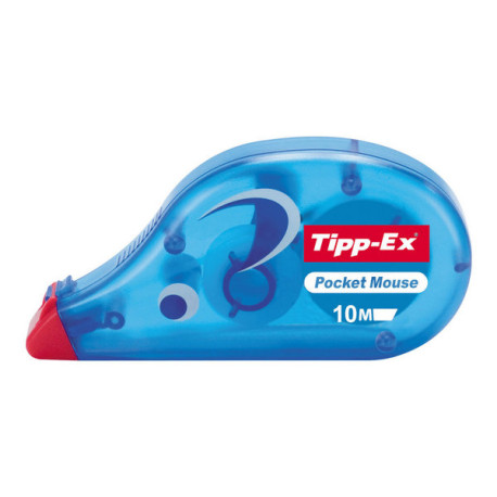 Tipp-Ex Pocket Mouse - Roller correttivo - 4.2 mm x 10 m - blu trasparente (pacchetto di 10)