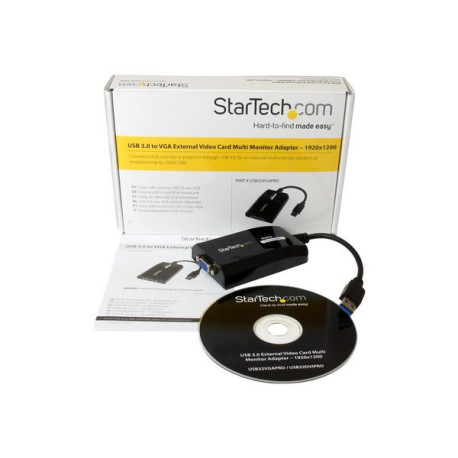 StarTech.com Adattatore scheda USB 3.0 a VGA per Mac e PC – 1920x1200/1080p (USB32VGAPRO) - Adattatore USB/VGA - USB Tipo A (M)