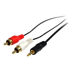 StarTech.com Cavo audio stereo 3,5 mm a 2x RCA M/M - Cavo per Cuffie - Cavo Audio a RCA - Cavo audio - mini jack stereo maschio