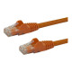 StarTech.com Cavo di rete Cat 6 - Cavo Patch Ethernet RJ45 UTP arancione da 2m antigroviglio - cavo gigabit categoria 6 - Cavo 