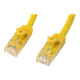 StarTech.com Cavo di rete CAT 6 - Cavo Patch Ethernet RJ45 UTP giallo da 1m antigroviglio - cavo gigabit categoria 6 - Cavo pat