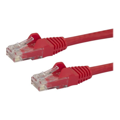 StarTech.com Cavo di rete Cat 6 - Cavo Patch Ethernet RJ45 UTP rosso da 2m antigroviglio - cavo gigabit categoria 6 - Cavo patc