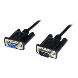 StarTech.com Cavo seriale null modem DB9 RS232 nero 1 m - F/M - Cavo null modem - DB-9 (F) a DB-9 (M) - 1 m - nero - per P/N: 1