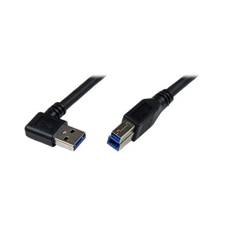 StarTech.com Cavo USB 3.0 SuperSpeed da 1 m nero - Angolare destro A a B - M/M (USB3SAB1MRA) - Cavo USB - USB Type B (M) a USB 