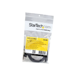 StarTech.com Cavo USB 3.0 Tipo A a Micro B slim - Connettore USB3.0 A a Micro B slim ad alta velocità Maschio/Maschio - 2m - Ca