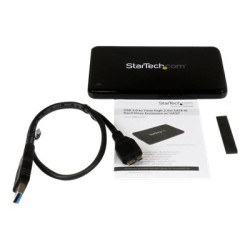 StarTech.com Enclosure esterno per disco rigido SATA 2.5" slim USB 3.0 SSD/HDD - Box Esterno USB3.0 HDD SATA da 2.5" SSD con UA